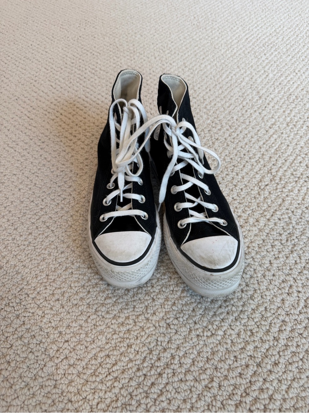 Converse Black and White High-Top Sneakers